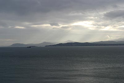 Blick auf die Bucht von Dublin