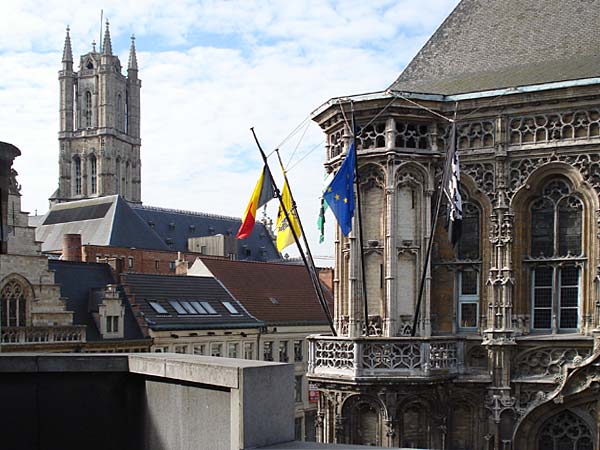 Blick aus dem Hotel in Gent...