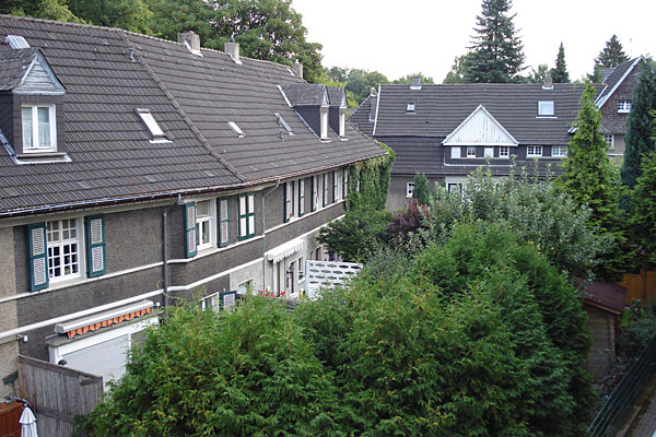 Blick aus dem Hotelfenster: Gartenstadt Margarethenhhe